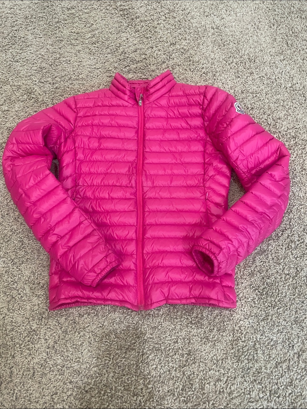 Moncler Girls' Fuchsia Quilted Lightweight Puffer Jacket